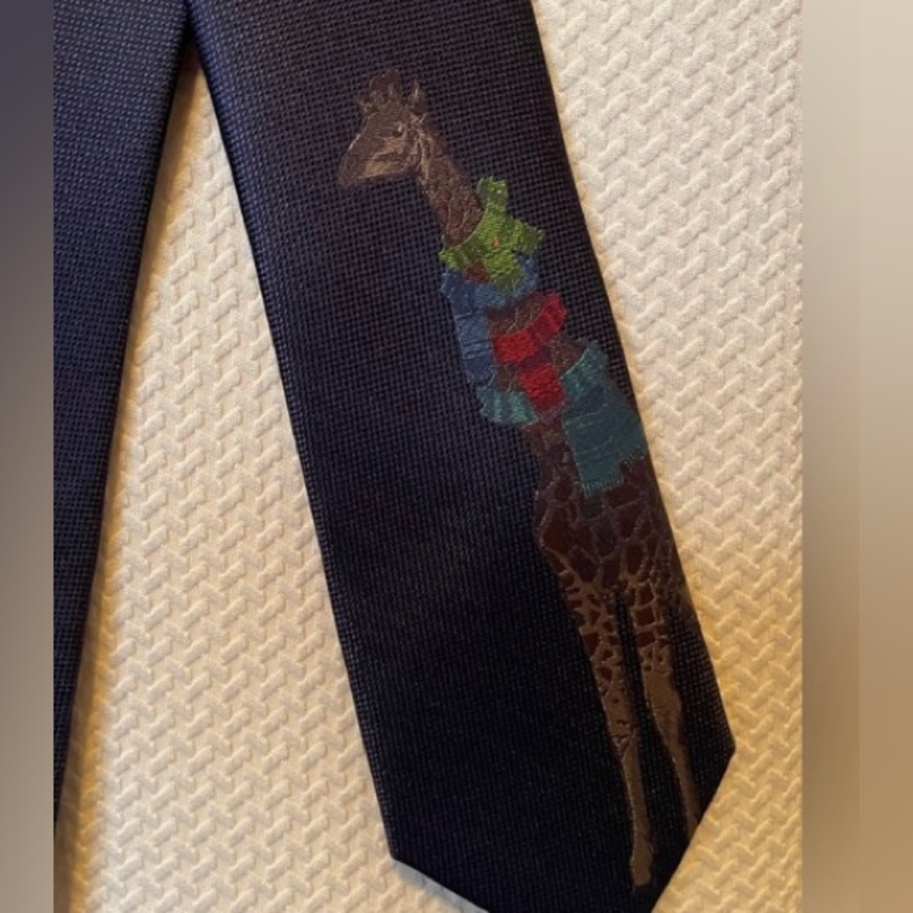 Bar Iii Giraffe Silk Blend Tie